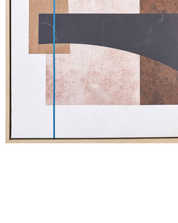 Kunsttrykk på lerret Rosa 93 x 63 cm Abstrakte former Geometrisk MDF-ramme Eklektiske Moderne Stue Gang