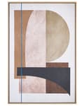 Miniatyrbilde 1 av 6: Kunsttrykk på lerret Rosa 93 x 63 cm Abstrakte former Geometrisk MDF-ramme Eklektiske Moderne Stue Gang