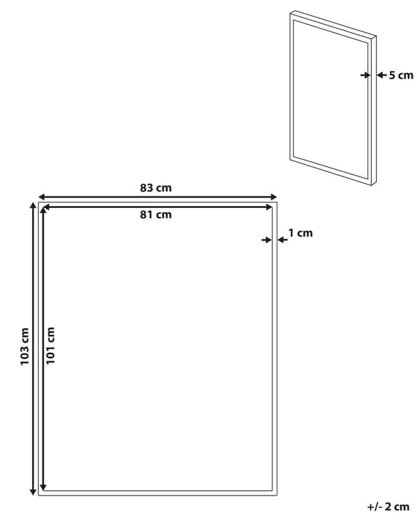 Kunsttrykk på lerret i grått og hvitt 103 x 83 cm Abstrakte former Geometrisk MDF-ramme Eklektisk Moderne Stue Entré
