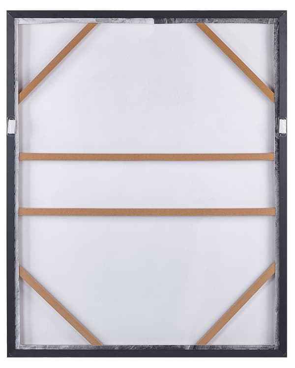 Kunsttrykk på lerret i grått og hvitt 103 x 83 cm Abstrakte former Geometrisk MDF-ramme Eklektisk Moderne Stue Entré