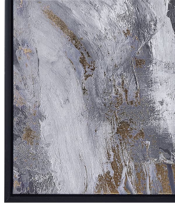Kunsttrykk på lerret i grått og hvitt 103 x 83 cm Abstrakte former Geometrisk MDF-ramme Eklektisk Moderne Stue Entré