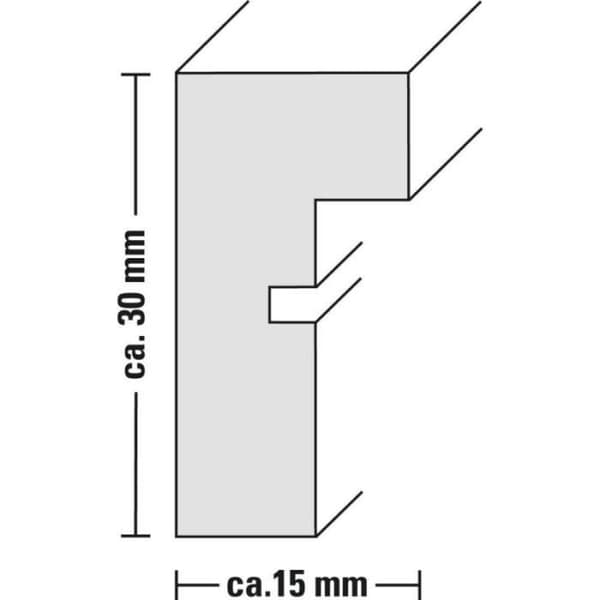 Hama Kopenhagen - Glas - MDF-Platten - Eiche - Einzelbilderrahmen - Tisch - Wand - 10 x 15 cm - Rechteckig () - 00175959