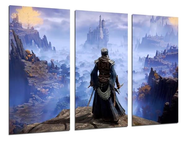 Målning - canvas Dkorarte Elden Ring Modern fotografisk målning Xbox Videospel, Landskap, 97 x 62 cm, ref. 27348