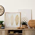 Miniatyrbild 3 av 3: Tryckt canvasram Golden Leaves 58 x 58 cm Atmosphera