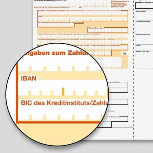 Förtryckt formulär - SIGEL - SEPA-kreditöverföring PC ZV572 - Vit - 90 g - Rektangulär