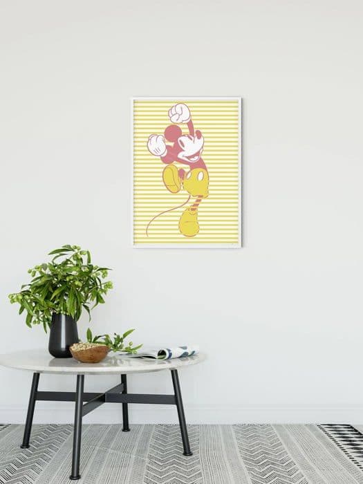Komar - WB-D-010-30x40h - Mickey Unwind väggbild - Mått: 30 x 40 cm - Väggdekoration för barnrum