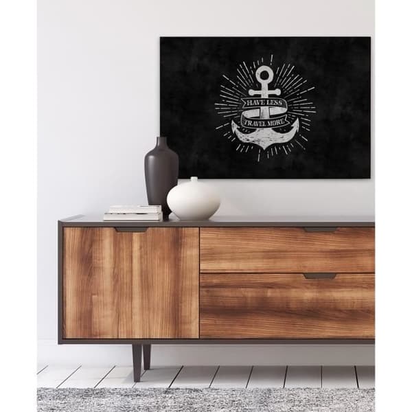 Canvastavla - Tadessi - M1-No.50108 - Citat - Ankare - Svart - Vit - Canvas på ram - Abstrakt - 90 x 60 cm