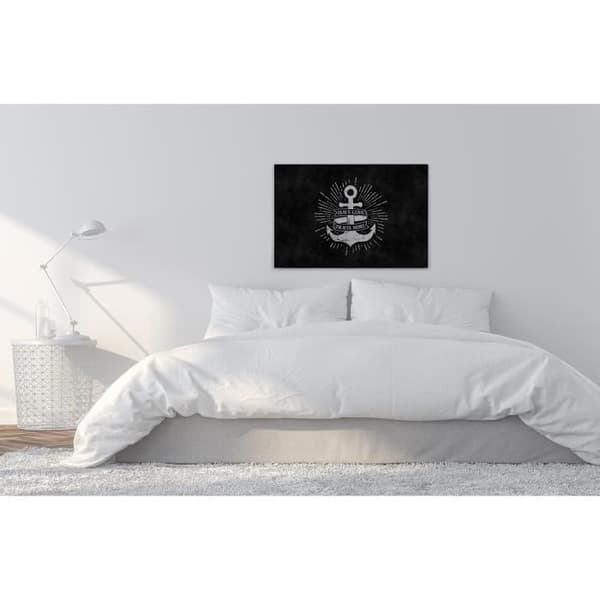 Canvastavla - Tadessi - M1-No.50108 - Citat - Ankare - Svart - Vit - Canvas på ram - Abstrakt - 90 x 60 cm