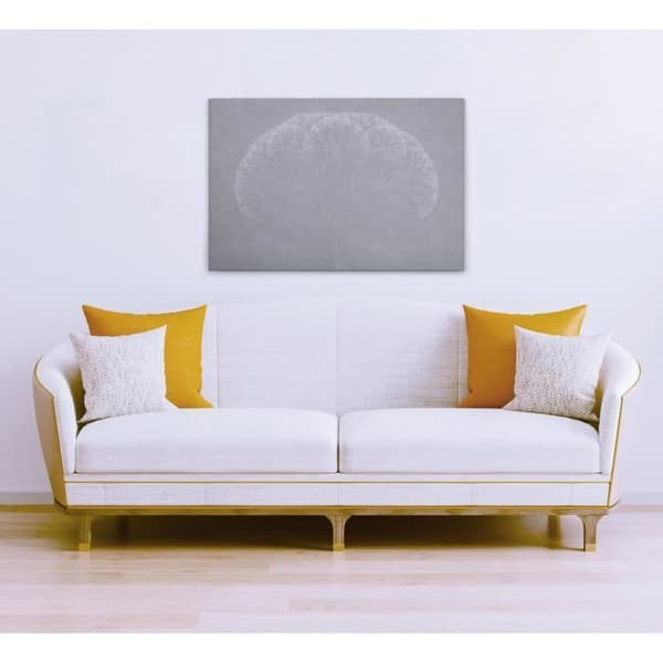 Canvastavla - Tadessi - M1-No.50154 - Abstrakt - Grå - Vit - Canvas på ram - Natur - 90 x 60 cm