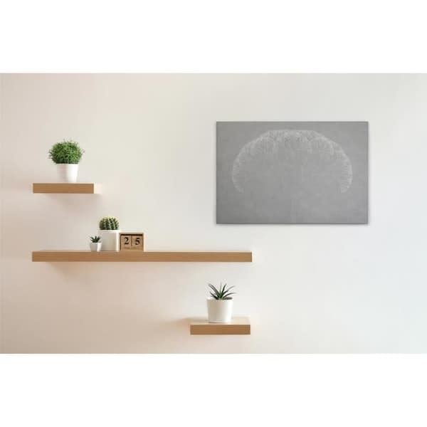 Canvastavla - Tadessi - M1-No.50154 - Abstrakt - Grå - Vit - Canvas på ram - Natur - 90 x 60 cm