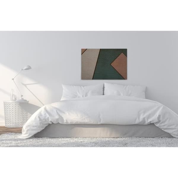 Canvastavla - Tadessi - M1-No.50178 - Abstrakt - Modernt - Grön - Beige - Canvas på ram - Geometrisk - 90 x 60 cm