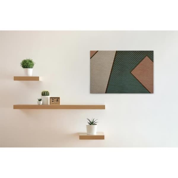 Canvastavla - Tadessi - M1-No.50178 - Abstrakt - Modernt - Grön - Beige - Canvas på ram - Geometrisk - 90 x 60 cm