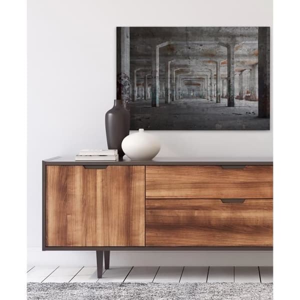 Canvastavla - Tadessi - Arkitektur - M1-nr.50024 - - Lager - Grå - 3D - 90 x 60 cm