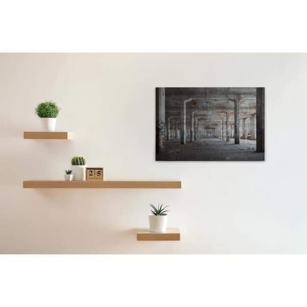 Canvastavla - Tadessi - Arkitektur - M1-nr.50024 - - Lager - Grå - 3D - 90 x 60 cm