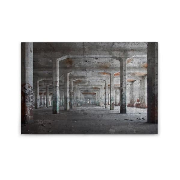 Canvastavla - Tadessi - Arkitektur - M1-nr.50024 - - Lager - Grå - 3D - 90 x 60 cm