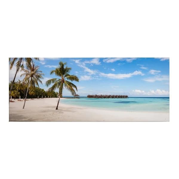 Canvastavla - Tadessi - M1-No.50452 - Marin - Blå - Turkos - Canvas på ram - Malediverna - Havet - 100 x 40 cm