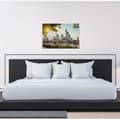 Miniatyrbild 4 av 4: Canvastavla - Tadessi - M1-nr.50079 - Symbol - Frankfurt - Grå - Grön - Skyline - Canvas på bårram - 90 x 60 cm