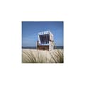 Miniatyrbild 1 av 4: Canvastavla - Tadessi - M1-No.50517 - Marin - Blå - Grön - Canvas på bår - Solstol-hytt - Havet - 50 x 50 cm