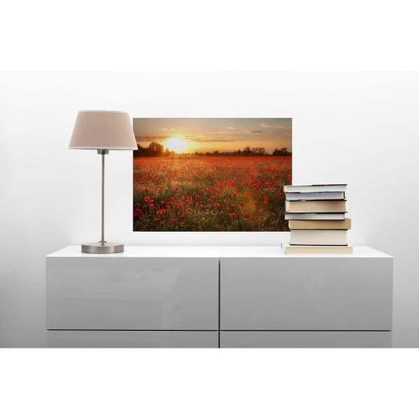 Canvastavla - Tadessi - Blommor - M1-No.50354 - Blommor - Röd - Orange - Canvas på ram - Vallmofält - 70 x 50 cm