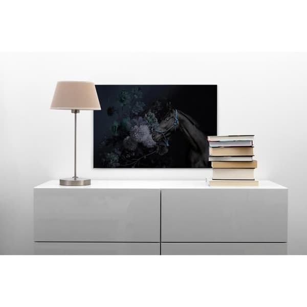 Canvastavla - Tadessi - M1-No.50137 - Djur - Häst - Blå - Svart - Canvas på bårram - 90 x 60 cm
