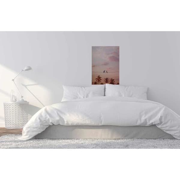 Canvastavla - Tadessi - M1-No.50371 - Djur - Rosa - Canvas på ram - Fåglar - - 50 x 70 cm