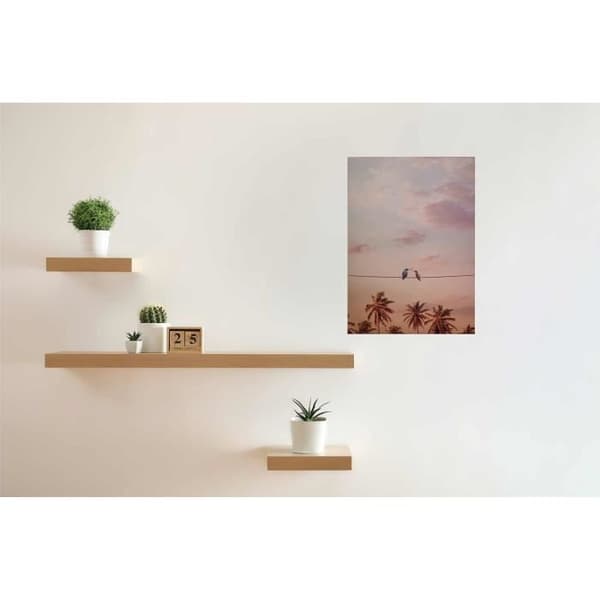 Canvastavla - Tadessi - M1-No.50371 - Djur - Rosa - Canvas på ram - Fåglar - - 50 x 70 cm