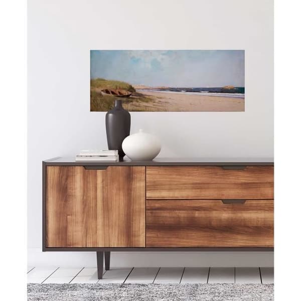 Canvastavla - Tadessi - M1-No.50480 - Sailor - Strand - Havet - Blå - Brun - Canvas på ram - 100 x 40 cm