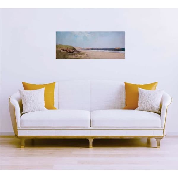 Canvastavla - Tadessi - M1-No.50480 - Sailor - Strand - Havet - Blå - Brun - Canvas på ram - 100 x 40 cm