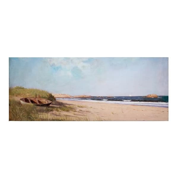 Canvastavla - Tadessi - M1-No.50480 - Sailor - Strand - Havet - Blå - Brun - Canvas på ram - 100 x 40 cm