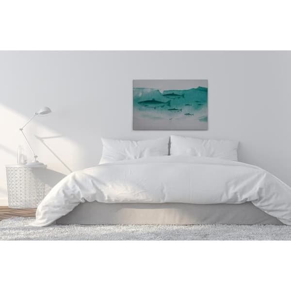 Canvastavla - Tadessi - M1-No.50186 - Fisk - Grön - Grå - Canvas på ram - Djur - 90 x 60 cm