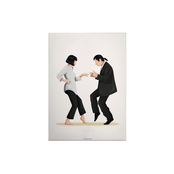 Canvastavla - Tadessi - M1-No.50426 - Människor - Vit - Svart - Canvas på ram - Livsstil - 50 x 70 cm