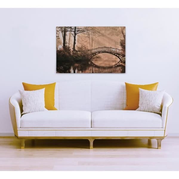 Canvastavla - Tadessi - Skog - M1-nr.50050 - Träd - Parque - Beige - Brun - Canvas på ram - 90 x 60 cm