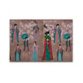 Miniatyrbild 1 av 4: Canvastavla - Tadessi - M1-No.50149 - Människor - Asiatiskt - Brunt - Röd - Canvas på bårram - 90 x 60 cm