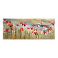 Miniatyrbild 1 av 4: Canvastavla - Tadessi - M1-No.50489 - Konst - Röd - Grön - Canvas på ram - Natur - Blommor - 100 x 40 cm