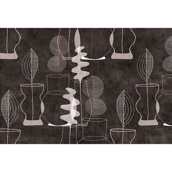 Tapet M1-No.61309 gråbrun abstrakt digitaltryck