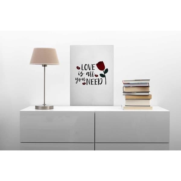 Canvastavla - Tadessi - Citat - M1-No.50388 - Citat - Vit - Svart - Canvas på ram - 50 x 70 cm