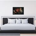Miniatyrbild 3 av 4: Canvastavla - Tadessi - M1-No.50233 - Blommor - Röd - Svart - Blommor - Canvas på ram - 90 x 60 cm