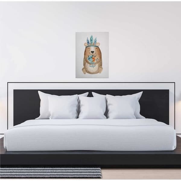 Canvastavla - Tadessi - M1-No.50429 - Barn - Brun - Vit - Canvas på ram - Djur - 50 x 70 cm
