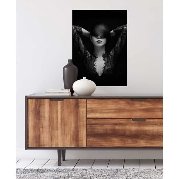 Canvastavla - Tadessi - M1-No.50380 - Människor - Grå - Svart - Canvas på ram - Kvinna - 50 x 70 cm