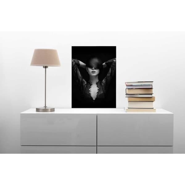 Canvastavla - Tadessi - M1-No.50380 - Människor - Grå - Svart - Canvas på ram - Kvinna - 50 x 70 cm