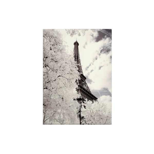 Canvastavla - Tadessi - M1-No.50355 - Turistplatser - Vit - Grå - Canvas på bårram - Paris - Eiffeltornet - 50 x 70 cm