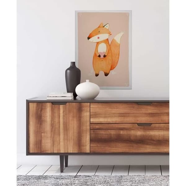 Canvastavla - Tadessi - M1-No.50434 - Barn - Brun - Beige - Canvas på ram - Djur - Räv - 50 x 70 cm