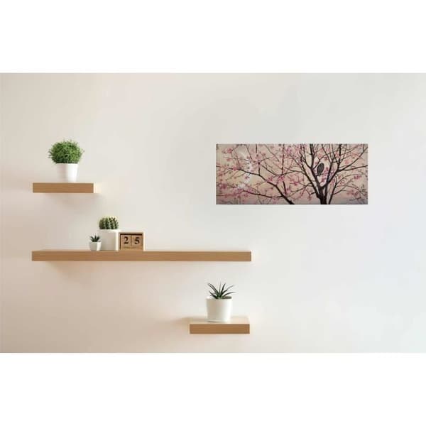 Canvastavla - Tadessi - Blad - M1-nr.50481 - Träd - Rosa - Canvas på ram - Blommor - Blommor - 100 x 40 cm
