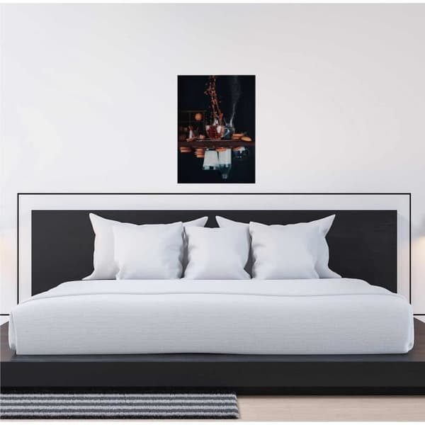 Canvasbild - Tadessi - Drycker - M1-No.50376 - Mat - Orange - Svart - Canvas på ram - Kök - 50 x 70 cm