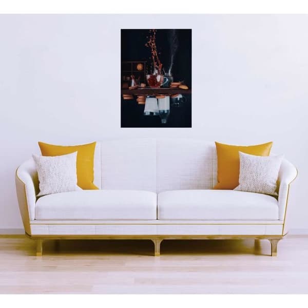 Canvasbild - Tadessi - Drycker - M1-No.50376 - Mat - Orange - Svart - Canvas på ram - Kök - 50 x 70 cm