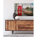 Miniatyrbild 3 av 3: Canvastavla - Tadessi - M1-No.50077 - Engelska - London - Röd - Beige - Canvas på bårram - Telefonlåda - 90 x 60 cm