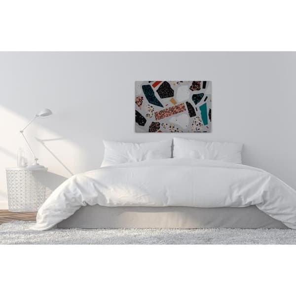 Canvastavla - Tadessi - M1-No.50192 - Abstrakt - Grå - Svart - Canvas på ram - Geometrisk - 90 x 60 cm