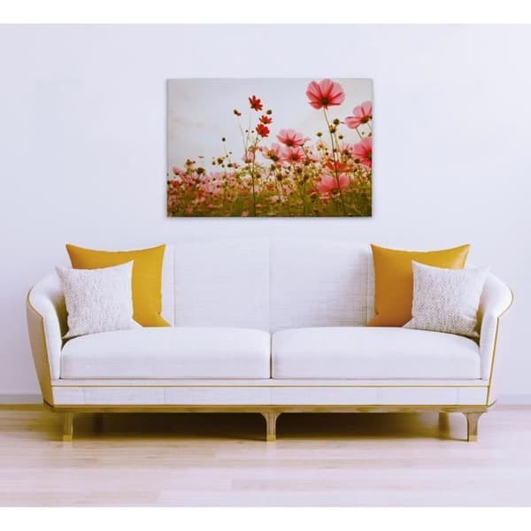 Canvastavla - Tadessi - M1-No.50035 - Blommor - Röd - Grön - Blommor - Natur - Canvas på bårram - 90 x 60 cm