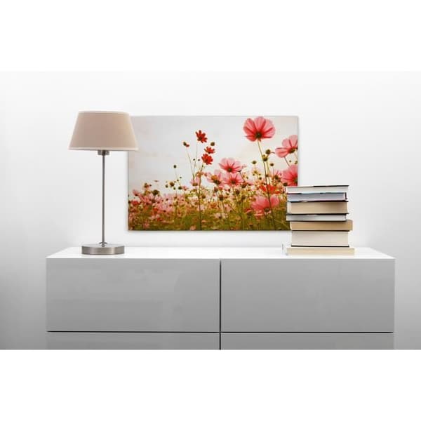 Canvastavla - Tadessi - M1-No.50035 - Blommor - Röd - Grön - Blommor - Natur - Canvas på bårram - 90 x 60 cm
