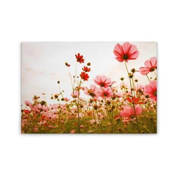 Canvastavla - Tadessi - M1-No.50035 - Blommor - Röd - Grön - Blommor - Natur - Canvas på bårram - 90 x 60 cm